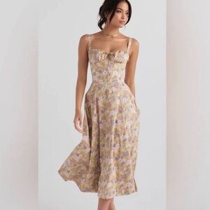 NWT House of CB Carmen dress Peony